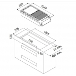 Fulgor FOBQ 1000 G MBK 嵌入式戶外燒烤爐